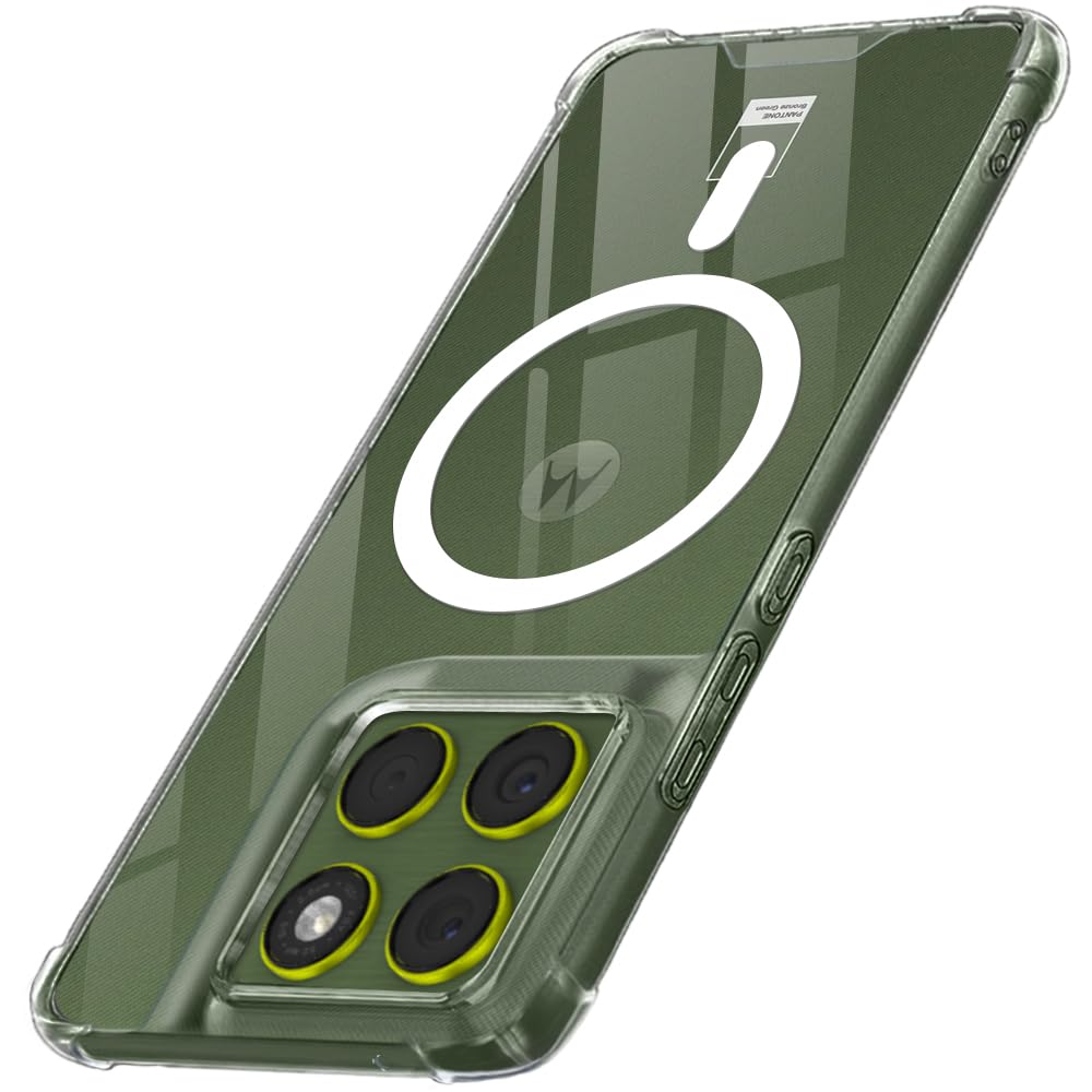 TheGiftKart Shockproof Crystal Clear Back Cover Case for Motorola Moto Edge 70 5G | 360° Protection | Hard Clear Back Cove