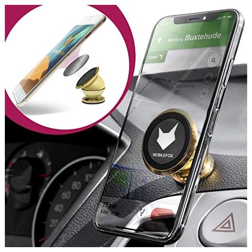 MOBILEFOX 360° magnet kulhuvud hållare mobilhållare instrumentbräda bil för Samsung Galaxy S20 S20+ Ultra S10 S10+ S10e S9 S8 S7 S6 S5 S4 Neo Mini Edge Plus A10 A20 A50 A70 A80 M20 guld