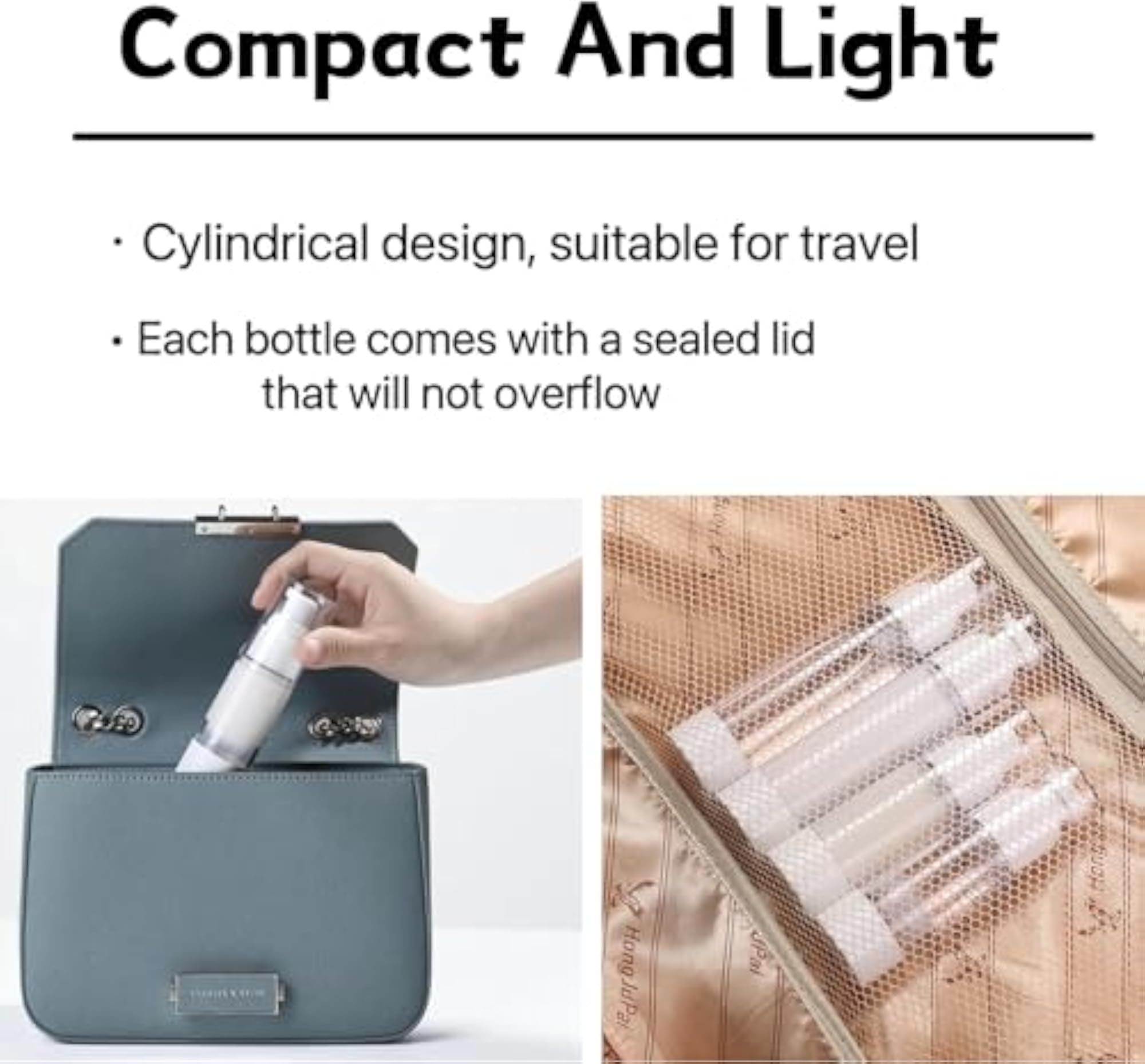 50ML Airless Lotion Pump Bottle, Transparent