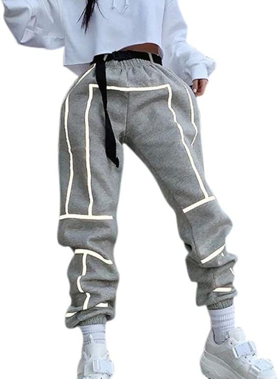 Damen Baggy Cargo Hose - Lockere Streetwear Hose Mit Taschen