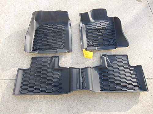 2018-2020 Dodge Durango Black All Weather Floor Mats For 2Nd Row Captains Chairs #TOP20