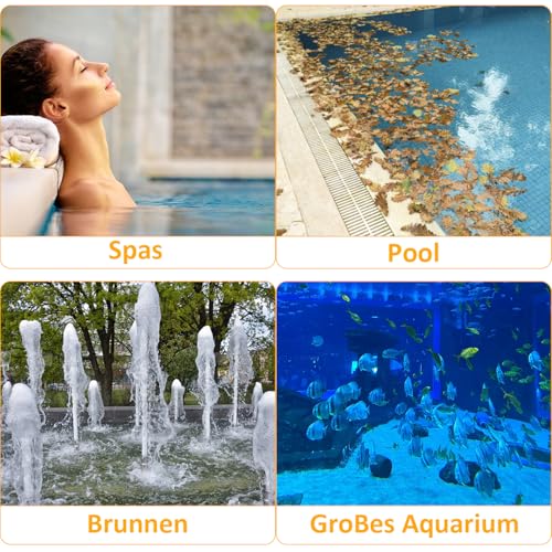 Asaiy Pool Teleskopstange für Pools & Whirlpools, Ausziehbar von 74 bis 300 cm, Aluminium 8-teilige Ausziehstange für Poolreinigung – Kompatibel mit Kescher, Skimmernetz, Poolbürste & Bodensauger