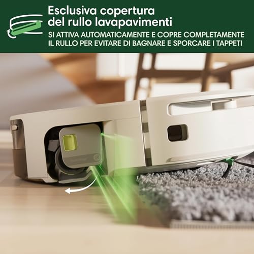 Roomba Max 705 Combo+Stazione AutoWash, Robot Aspirapolvere Lavapavimenti, ProLiDAR, PowerSpin Roller Mop,SmartScrub,Riconoscimento Oggetti AI,Pulizia Predittiva, Controllo Vocale e App, Bianco - Powerline - Immagine 9