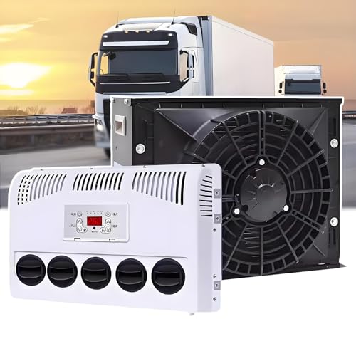 Aire Acondicionado De Cabina De Cc De 300-850 W para Autocaravanas Con Control Remoto y Pantalla Digital. Unidad De Cc De Techo.,24V-Black