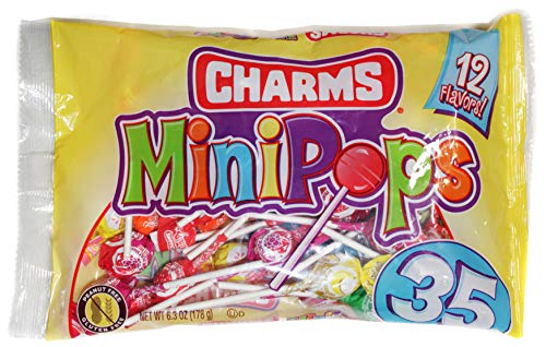 Charms (1) Bag Mini Pops Lollipop Candy - Assorted Fun Flavors 