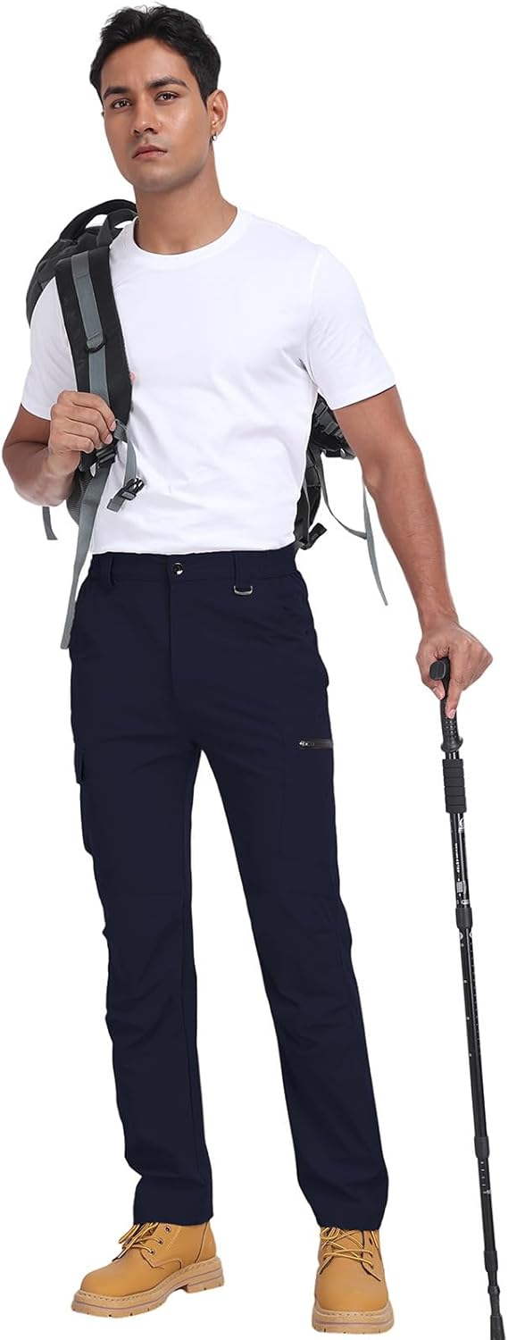 Men's Hiking Cargo Pants Water Resistant Quick Dry Lightweight Pants for Fishing Camping Running Work Outdoor - Image 6