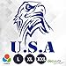 Decus Eagle USA L 0333 (Azul) // Pegatina OEM JDM Style Vinyl Transfer