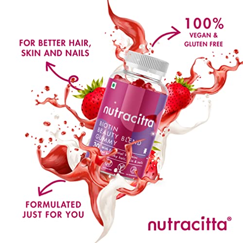 Nutracitta Biotin Beauty Blend, Multivitamins enriched Biotin Gummies