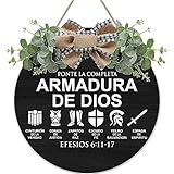 Photo Gallery mtsdeco la armadura de dios efesios 6:11 ghirlanda religiosa cristiana rotonda in legno da appendere con fiocco fiocco decorazione artistica da parete per casa, fattoria, bar, pub, cortile, Photo Gallery mtsdeco la armadura de dios efesios 6:11 ghirlanda religiosa cristiana rotonda in legno da appendere con fiocco fiocco decorazione artistica da parete per casa, fattoria, bar, pub, cortile,