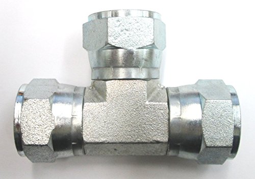 AF 9555-06-06-06 - 3/8 Female JIC (9/16''-18 Threads) Tee