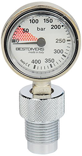 Best Divers ab0780 Manomètre sub,, argent, 10 x 4.5 x 2 cm