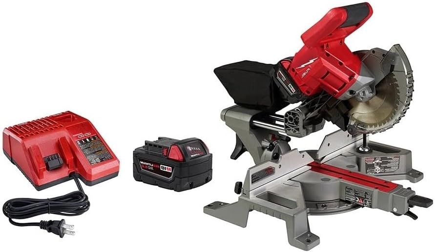2733-21 Dual Bevel Sliding Compound Miter Saw for Milwaukee M18 FUEL 7-1/4" Power Miter Saws Kit New