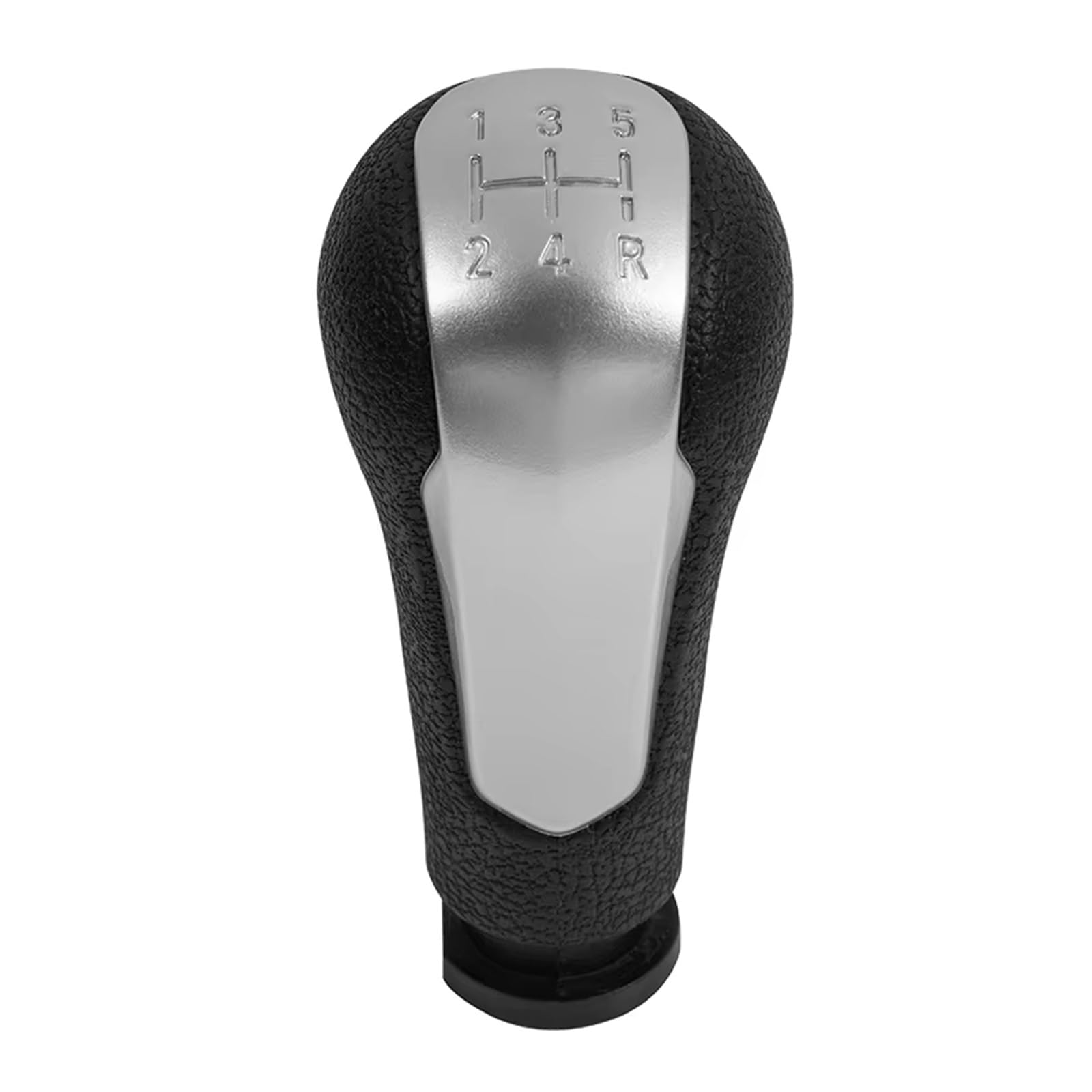 Ouvecr Silver Gearknob Car Shift Gear Knob Handle For Chevrolet For Spark 2011-2016 Car Gear Shift Knob Handball With Gaiter Boot Cover Handbrake Gear Shift Cover(Silver Gearknob)