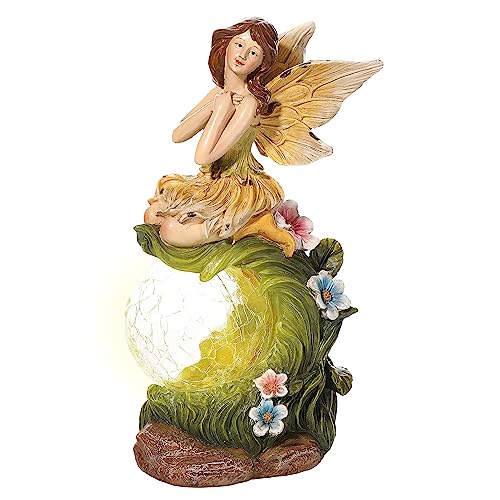 TERESA'S COLLECTIONS Gartendeko für draußen, Elfen Gartenfiguren für...