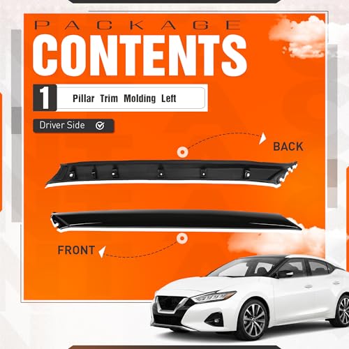 Image of ECOTRIC Windshield A-Pillar Trim Compatible with 2016-2023 Maxima