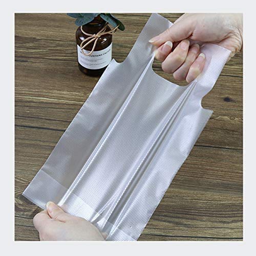 Clear Handle Drink Drinking Poly Plastic Packaging Bags,Drink Carriers For Delivery Take Out Cup Holder Bar Restaurant Coffee Shop Supplies Cup Carrier (100Pack (26*30)) #TOP2