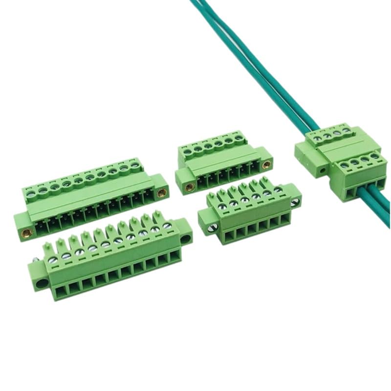 fengpeng 1/5/10 Pairs Weld-Free Butt Connection 15EDGRKM-3.81mm Male Female Plug-in Terminal Block 2edg 2P/3P/4P-16P Pluggable(5 Pairs,4P)