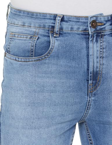 Image of INKD Men's Slim Fit Jeans - Mid-Rise | Cotton Blend | Stretchable Fabric | Jeans for Men | Classic 5 Pocket Styling