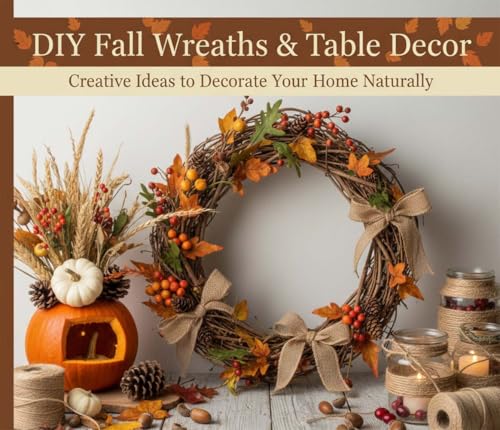 DIY Fall Wreaths: Creative Handmade Autumn Décor for a Warm and Welcoming Home: Step-by-Step Guides to Craft Rustic, Natural, and Budget-Friendly Wreaths Using Seasonal Materials