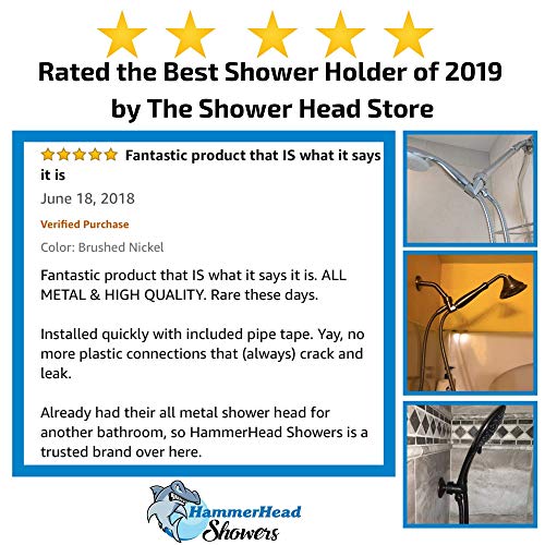 image for HammerHead Showers All Metal Shower Head Holder for Hand Held Showerhe