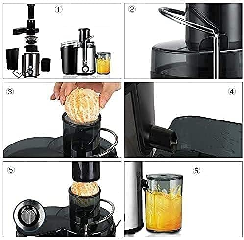 Extractor de Jugos Boca Ancha 400W Automático para Frutas y Verduras miniatura 4