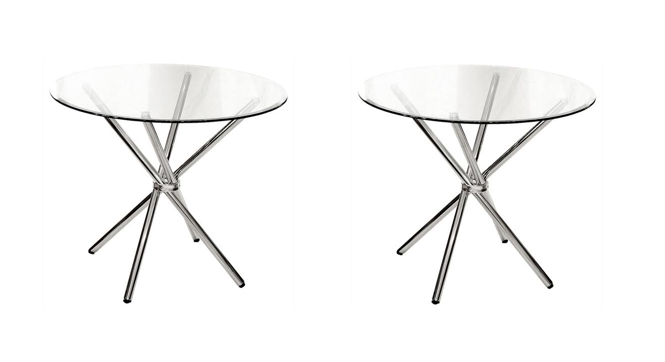 SALON CHAIR Stainless Steel Modular Furniture Folding Table Cross Table Frame for Home Study, Dining, Restaurant or for More Purposes Heavy Duty Steel Frame only (No Glass Include) Pack of 2pc
