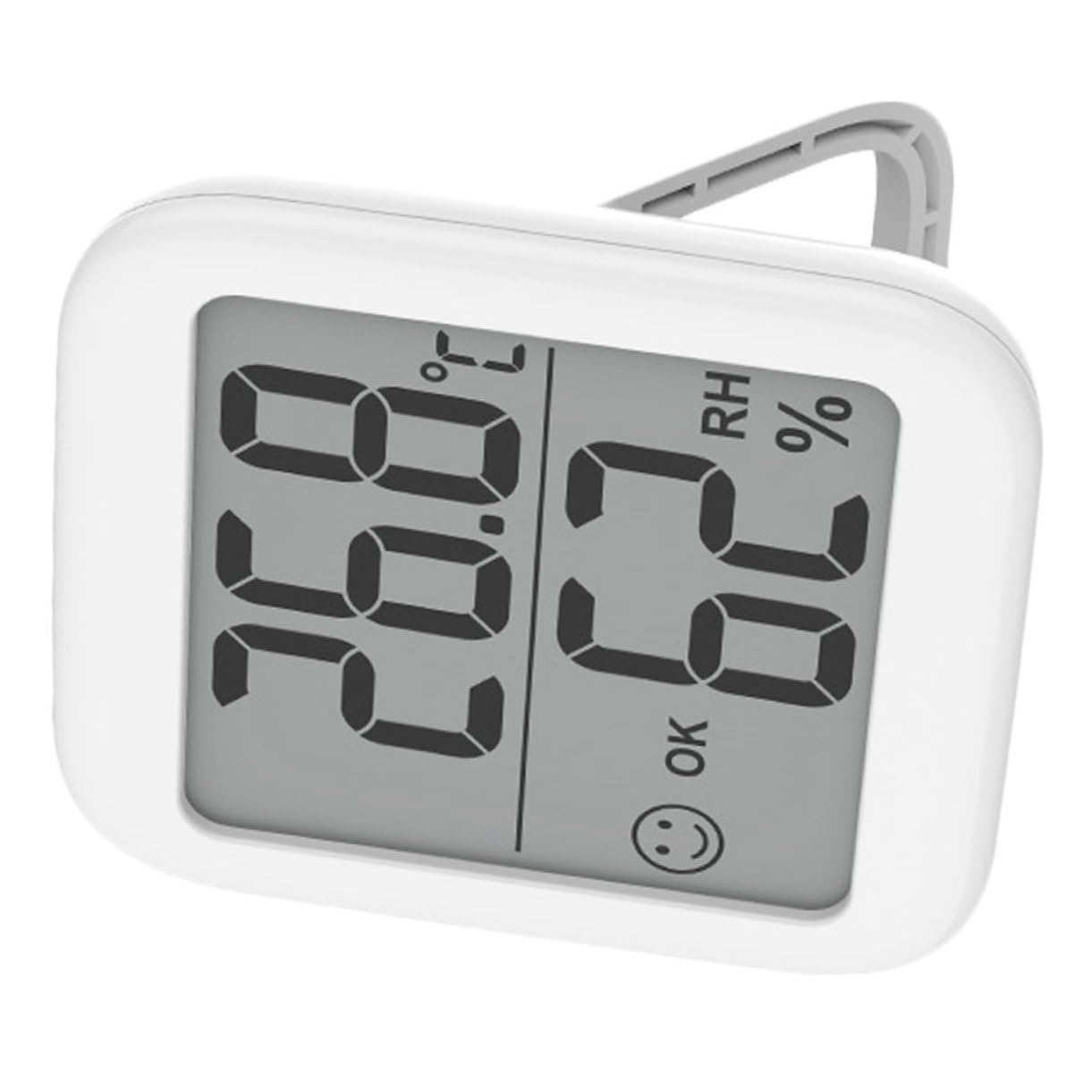 BESTonZON 3 Pièces Thermomètre Et Hygromètre Électronique Thermomètres Température Pendaison De Plein Air Hygromètre Intérieur Humidité Hygromètres Numérique Thermomètre Intérieur Blanche