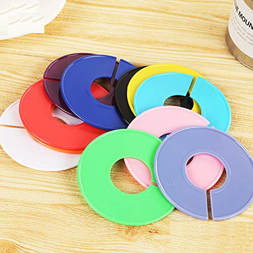 Luzen 15Pcs Clothing Rack Size Dividers Blank Round Hangers Closet Dividers Baby Closet Size Dividers Hanging Ring Label For Home Closet Cloth Store thumb #5