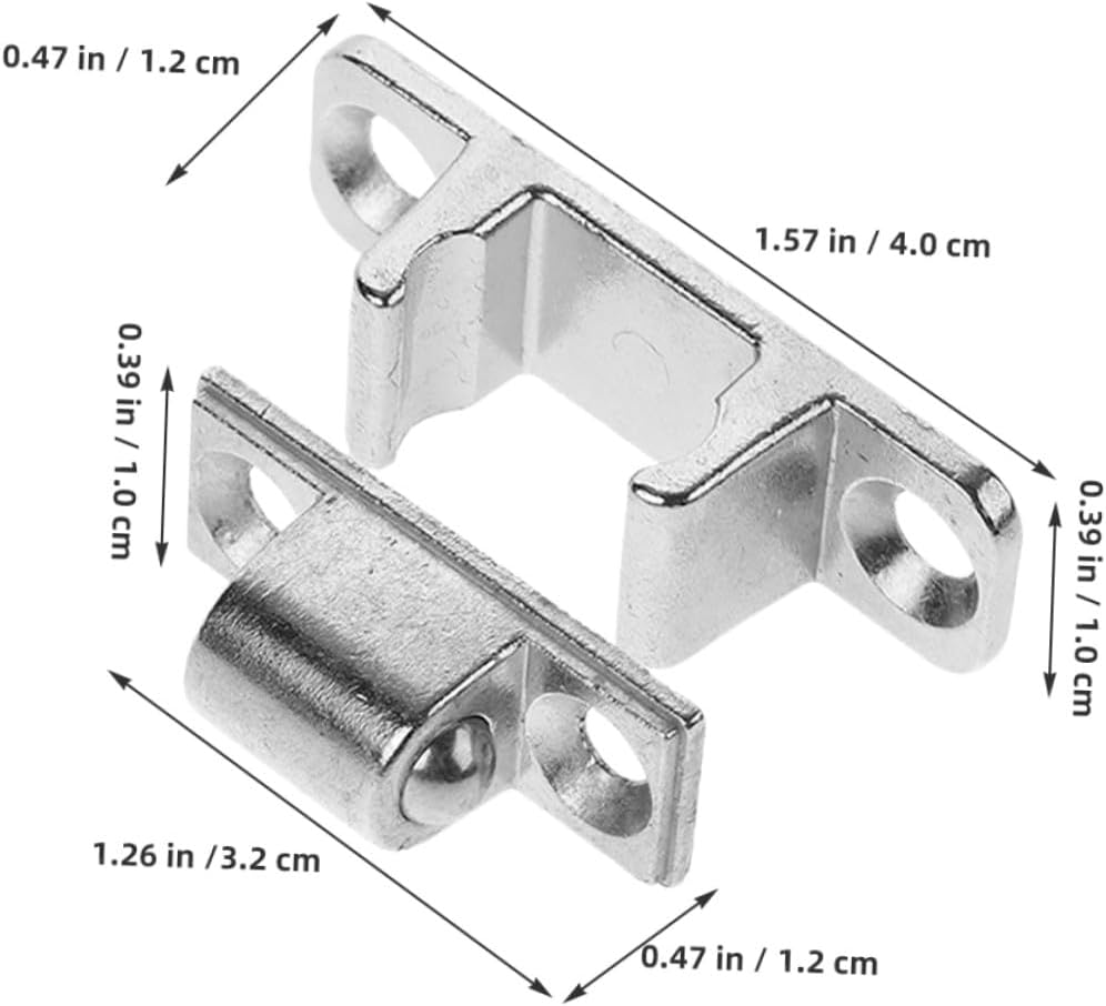 Zerodeko 6pcs Stainless Steel Range Hood Panel Fasteners with Glass Panel Latches, High-temperature Resistant Metal Latches for Kitchen Hood Maintenance and Replacement Parts