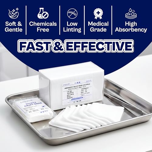 Image of LIFEMED Non-Sterile Gauze Swab 7.5cm x 7.5cm x 12Ply (Pkt of 100 Gauze)
