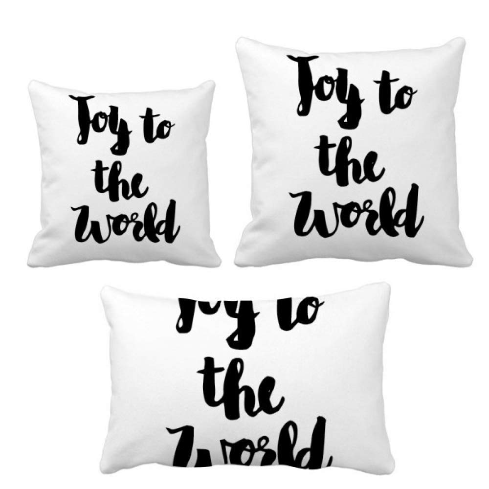 Ensemble coussin la joie dans le monde avec insert pour déco sofa maison