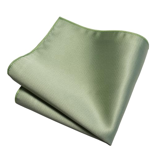 Image of GUSLESON 3.15 inch（8cm） Solid Color Necktie and Pocket Square Cufflinks Sets For Men + Gift Box