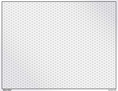Koala Tools | Geometric Grid Transparency Sheets (Variety Pack of 4) - 8.5" x 11" | Overhead Projector and Light Box Transparencies - Tracing Film for Sketching & Drawing