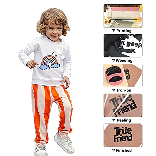 Renlitong Black Htv Iron On Vinyl 12Inch By 50Ft Roll Htv Heat Transfer Vinyl For T-Shirt Htv Vinyl Rolls For All Cutter Machine - Easy To Cut & Weed For Heat Vinyl Design #TOP1