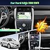 [2G+64G] Android Radio for Ford Edge 2011 2012 2013 2014 with Wireless Carplay Android Auto, 9" Touch Screen Car Radio Support GPS/WiFi/Bluetooth/26UI/Voice Control/SWC/Backup Camera