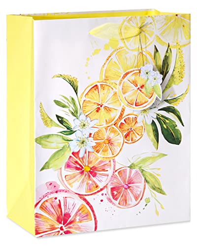 Image of Papyrus 13 inch Large Gift Bag (Citrus) for Birthdays, Weddings, Bridal Showers, Baby Showers and All Occasions (1 Bag)
