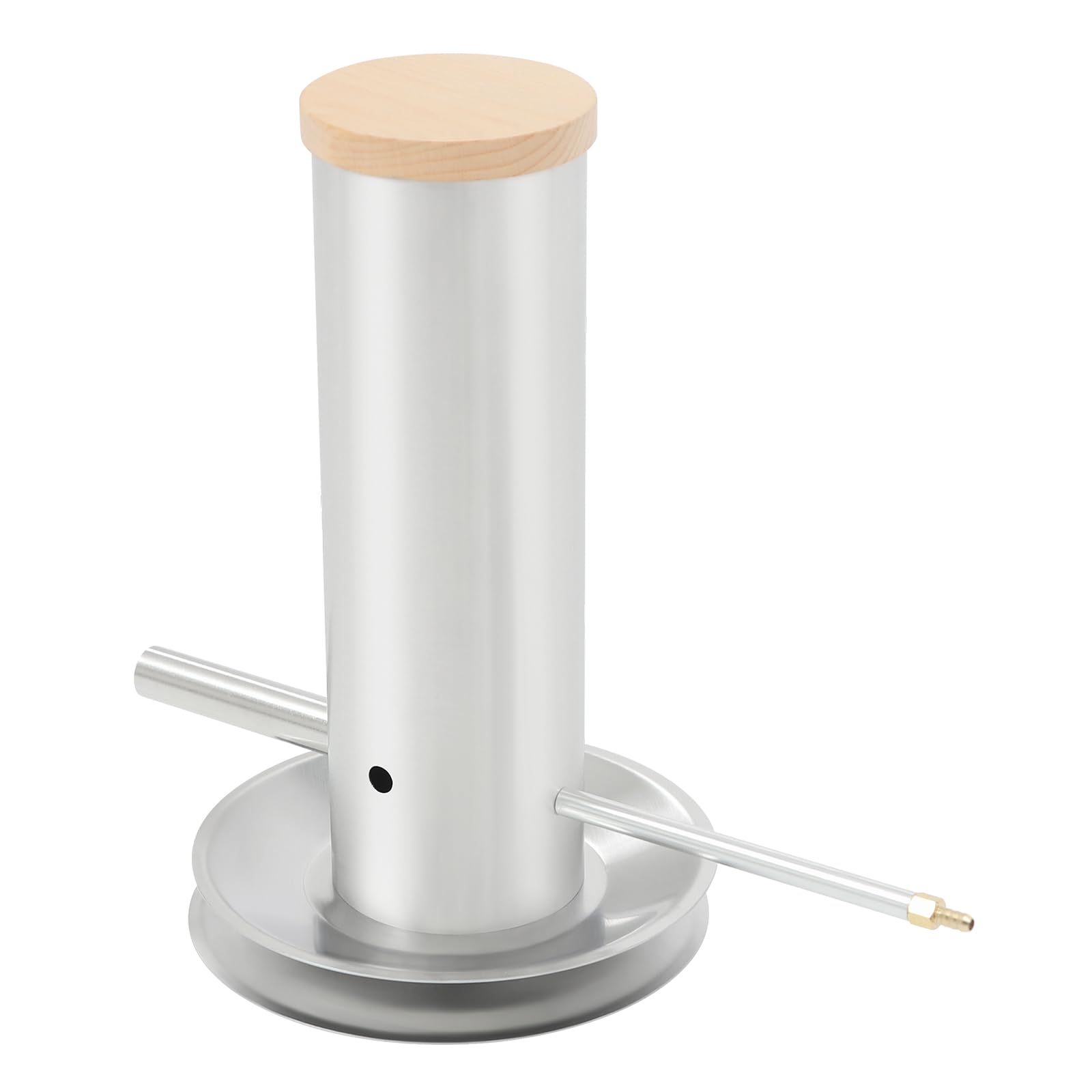 Generatore di fumo freddo elettrico da 1,7 l, in acciaio inox con coperchio e pompa da 4 W, generatore di fumo a freddo, affumicatore, barbecue, 34,5 x 30 cm
