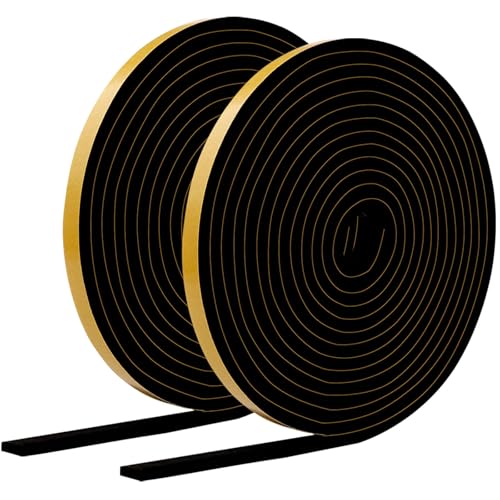 PackYard 33Ft Weather Stripping Door Seal Strip, Strong Adhesive, Noise-Reduction, Weatherproof Foam...