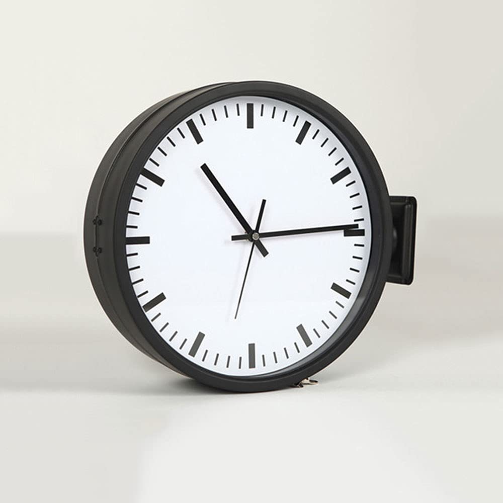 Amazon.com: ZHZHZ Double-Sided Wall Clock European Pastoral