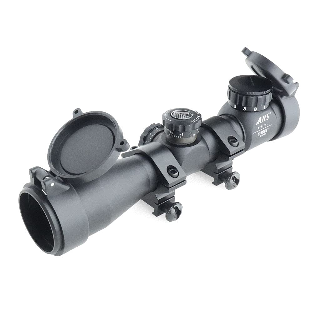 Amazon | ANS Optical 全長約20cm 軽量 4倍固定 ショートスコープ 4x32