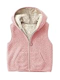 Meilidress Girls Boys Sherpa Fleece Hoodies Vest Jacket Zipper Warm Sleeveless Fall Winter Outwear