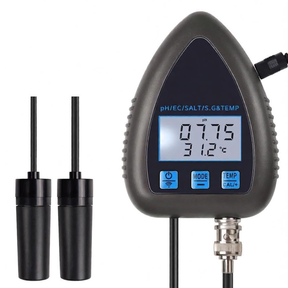 Moniteur pH Numérique Sonde BNC Précision Aquarium(WF9953)