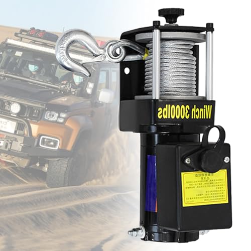 Winche eléctrico 3000lb-4000lb 12V/24V para rescate miniatura 1