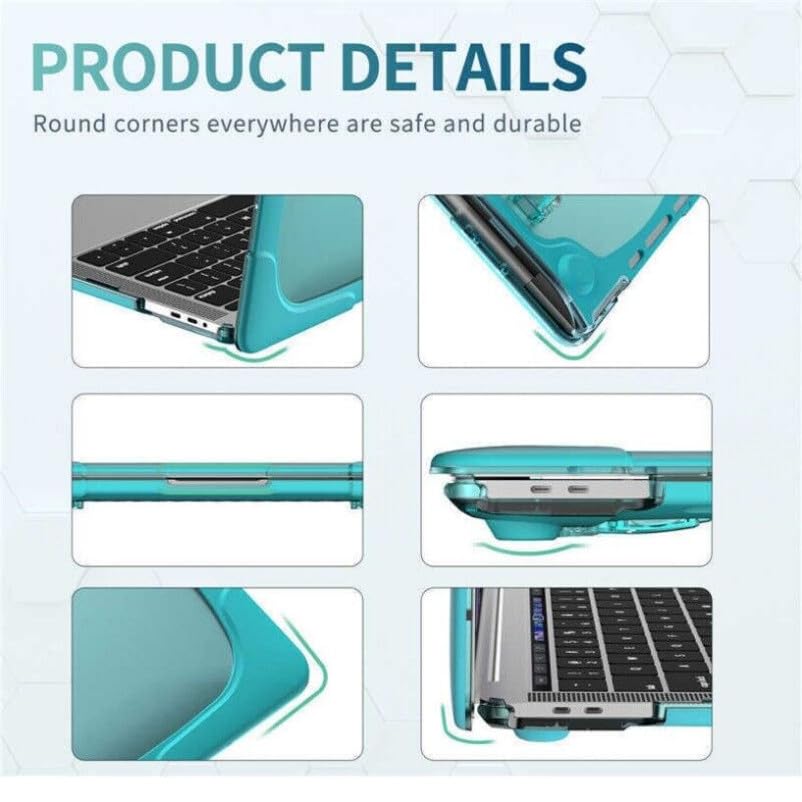 Funda compatible con Microsoft Surface Laptop Go2 de 12.4" Modelo: 2013 (Color: Caqui) Funda rígida con soporte frontal y trasera