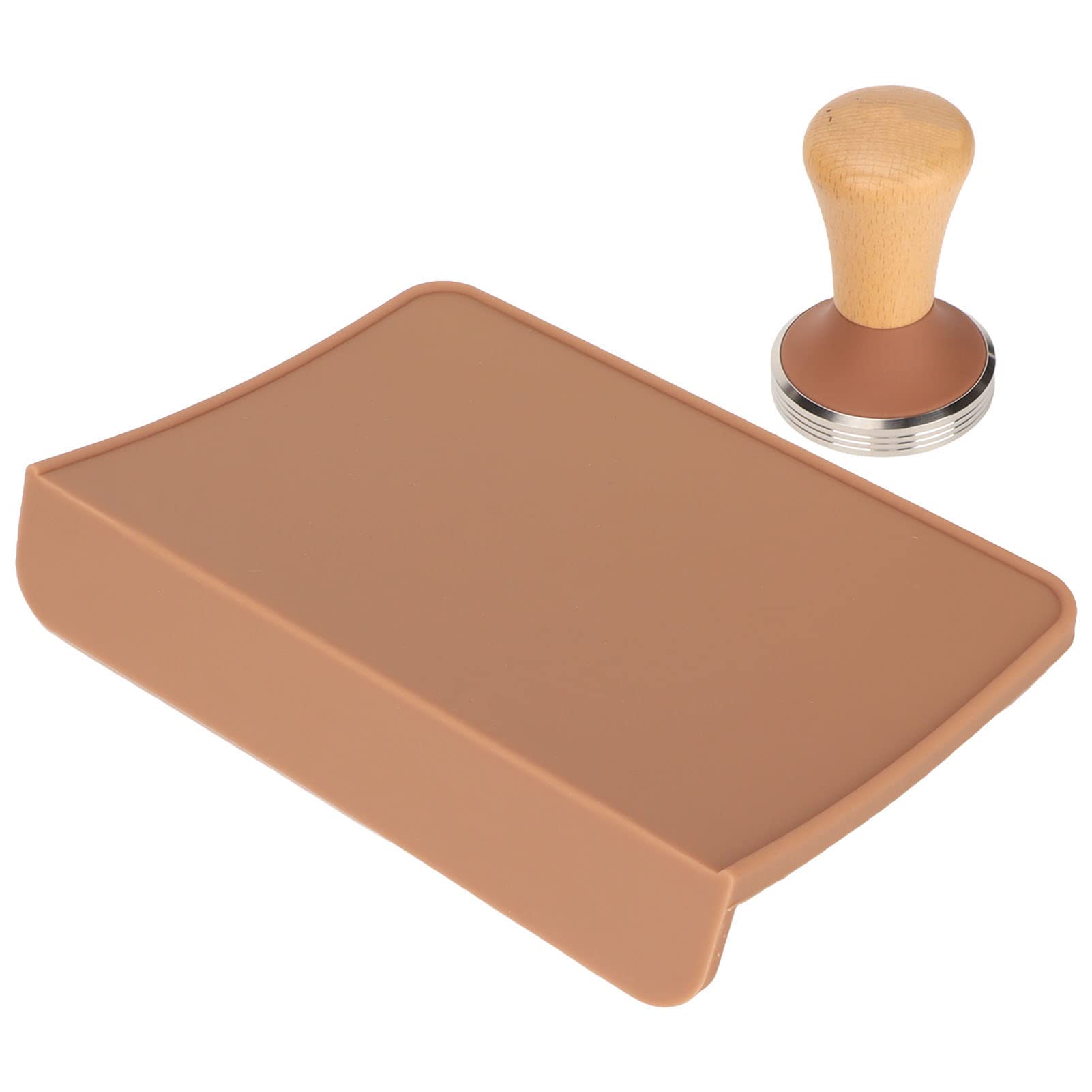 Ponadgabarytowa podkładka do ubijania kawy z drewnianym ubijakiem do kawy (Sabotaż 58 mm / 2,28 cala)
