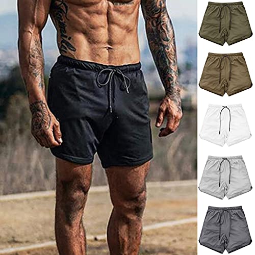 Pantalones cortos de entrenamiento ligeros y transpirables para running de hombre