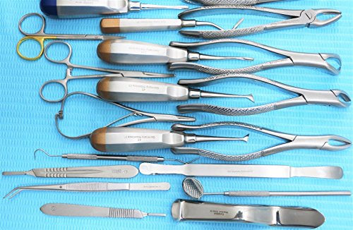 New Premium German Set of 76 PCS Oral Dental EXTRACTING Elevators Forceps Instrument KIT Set - Thumbnail 6