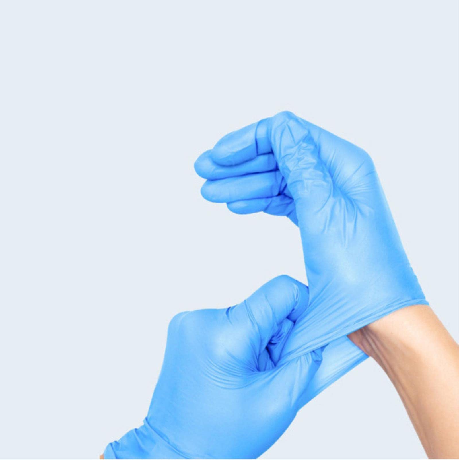 NIAN 20/50/100 PCS Nitrile Guanti Neri Ad Alta Elasticità Senza Polvere di Protezione in Lattice di Gomma USA E Getta Accessori per la Cucina