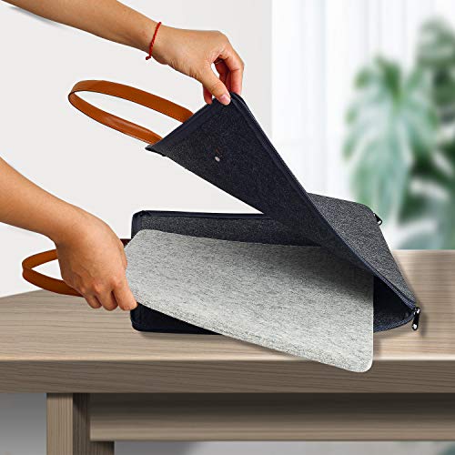 Rdutuok 17 Inchx13.5 Inch Wool Pressing Mat For Quilting With Carrying Case And Silicone Iron Rest Pad,100% New Zealand Wool Felted Ironing Pad Or Quilting Wooly Felted Iron Board For Retains Heat thumb #4