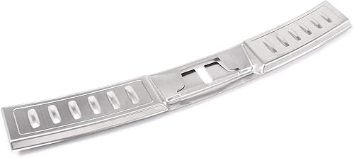 Miniatura 7 de CHEYA Cubierta protectora de acero inoxidable 304 para parachoques de maletero interior, 2 calcomanías para Land Rover Range Rover Evoque 2020